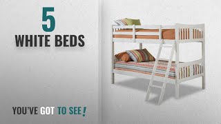 Top 10 White Beds [2018]: Storkcraft Caribou Solid Hardwood Twin Bunk Bed, White ...