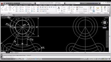 AutoCAD 2014 - How to use Mirror & Polar array - Tutorial #8 آموزش اتوکد به زبان دری