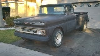 61 Chevy Apache C30 Project: update 4, windshield installed