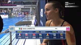 Berlino 2014 - Trampolino 3 mt..:  Argento per Tania Cagnotto !...