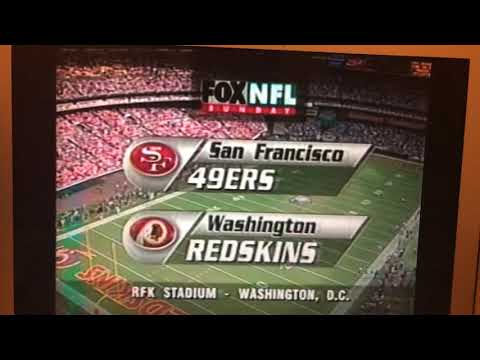 NFL on FOX - 1994 Week 10 49ers vs Redskins - open