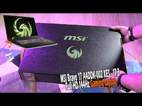 MSI Bravo 17 A4DDK Gaming Laptop AMD Ryzen 7 4800H, 16GB RAM, 1TB SSD unboxing