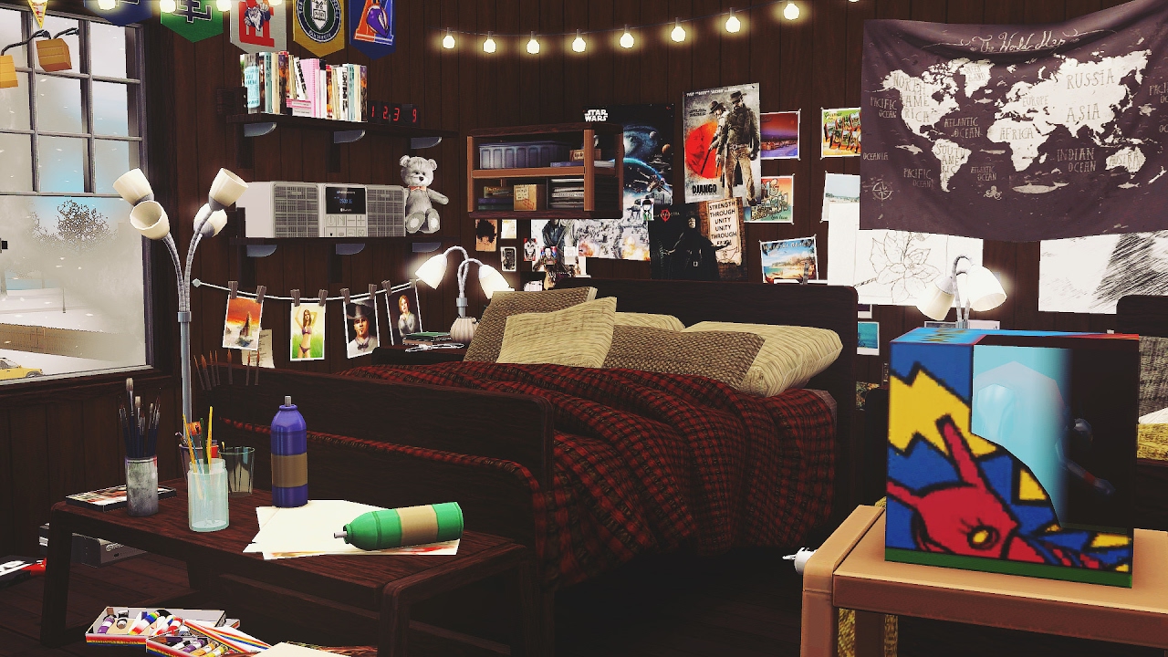 The Sims 3 | Speed Build & Decorate #17 (Part 2) | University Dorm ...
