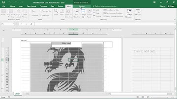How to Insert a Watermark in Excel 2016