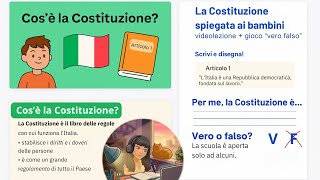 La Costituzione italiana spiegata ai bambini
