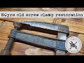 Satisfying screw clamp restoration - 80yrs old and dirty