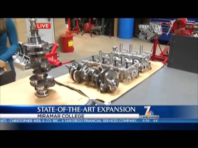 Miramar College Diesel Tech Program on NBC 7 03 class=