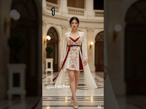 Walking on the streets, Beautiful girl street fashion in dress.218