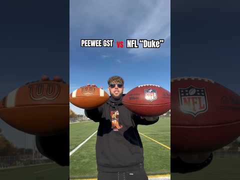 DOES A PEEWEE BALL FLY FARTHER THAN AN NFL BALL? 🤔🏈 #nfl #football