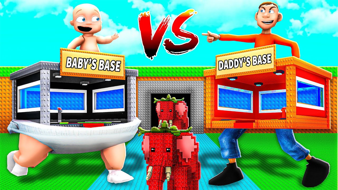 SMARTY vs DADDY Bases in Steal a Brainrot!