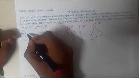 GATE CSE 2015 SET 1 Q 45 || Graph ||Data Structure || GATE Insights Version: CSE