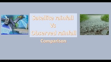 Comparison of Observed and Satellite data sets | Part 1