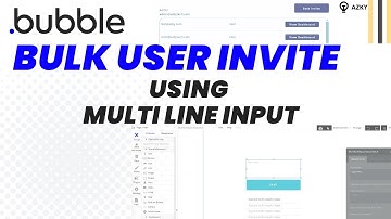 Bulk user invite using a multi line input in a Bubble application | 5 min tutorial