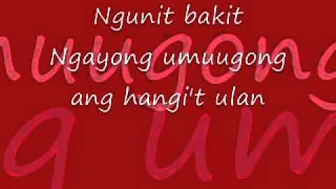 TAG-ARAW TAG-ULAN  BY HADJJI ALEJANDRO W / LYRICS