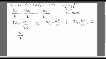 Maximizing Consumer Utility with Three Goods