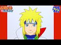 How to Draw MINATO NAMIKAZE (Step by Step) | Naruto Drawing Tutorial 🎨