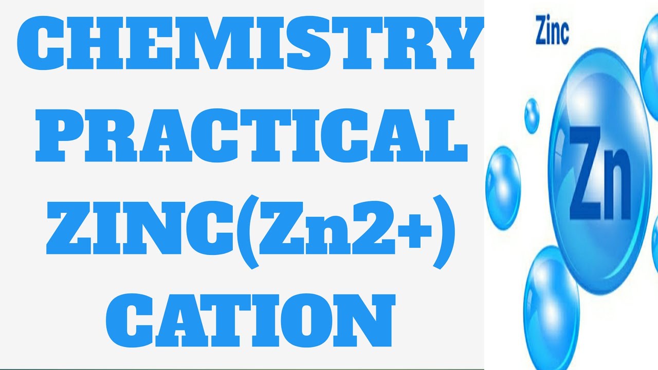ZINC (Zn2+) CATION TEST Analysis of Basic Radical Salt Analysis