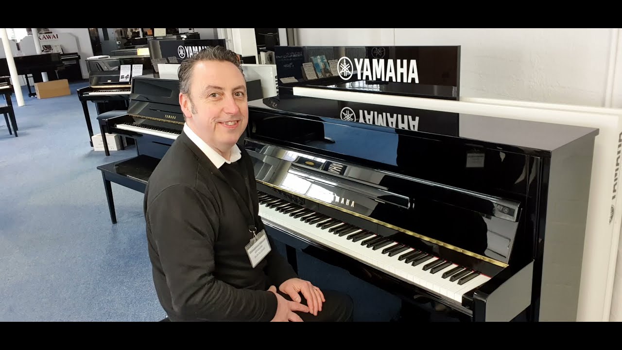 Yamaha B2 Acoustic Piano For Sale | Polished Ebony | B2E PE | Rimmers Music  - YouTube