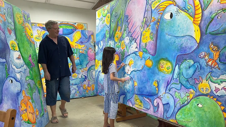 ART - Emilie's BIG Dragon Painting (Dur: 37:00)