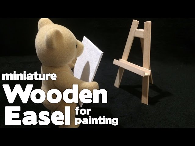 DIY Miniature Artist Easel (made with popsicle sticks!) 