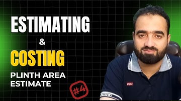 Estimating And Costing  | Plinth Area Estimate. اردو/ हिंदी