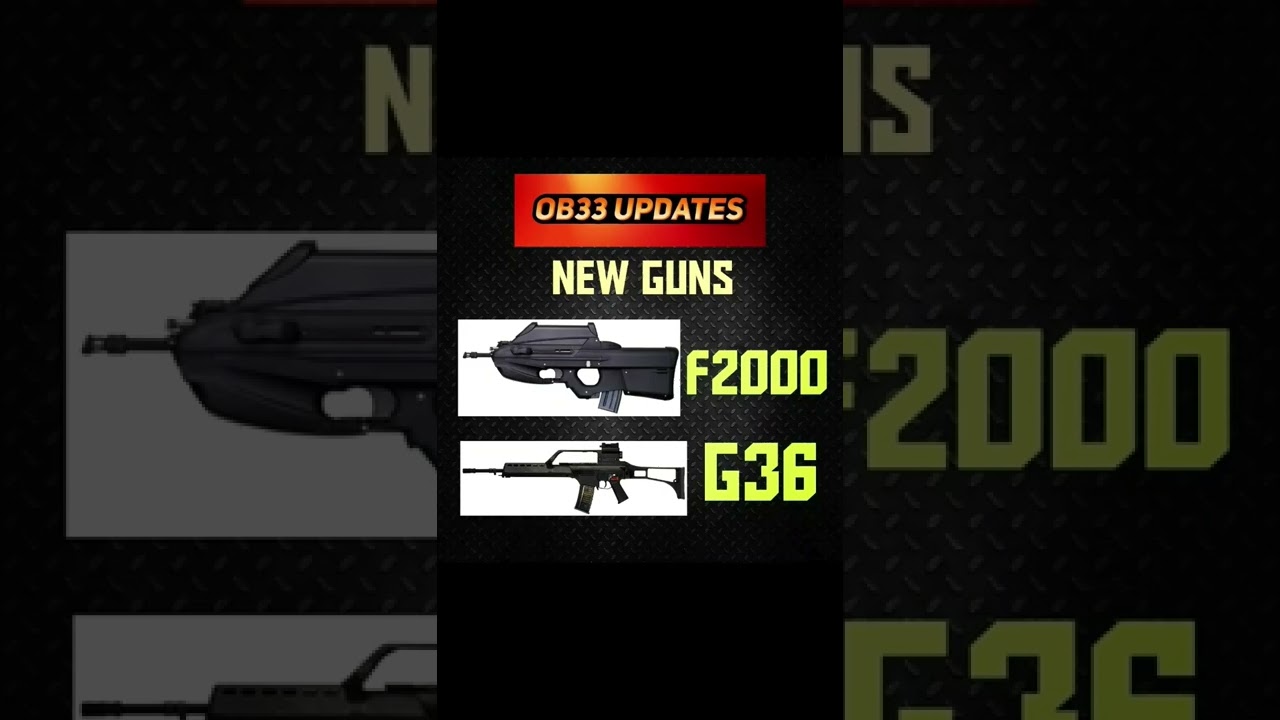 Ob33 Update Two New Gun Exclusive First Look ob33 Update new gun Name 