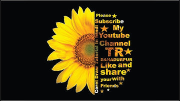 Corel Draw design || trbahadurpur || corel draw tutorial in hindi || corel draw x7