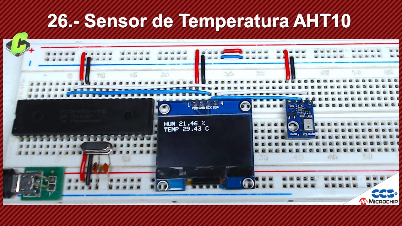 26.- Sensor de Temperatura AHT10 | Curso Microcontroladores PIC - YouTube