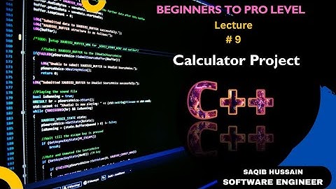 C++ Calculator Project in 10 Mins | Urdu / Hindi Explained | Lecture 9