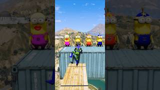 GTA 5 Red Spiderman VS Red/Green Minion! Epic Ragdolls &amp; Fails #36