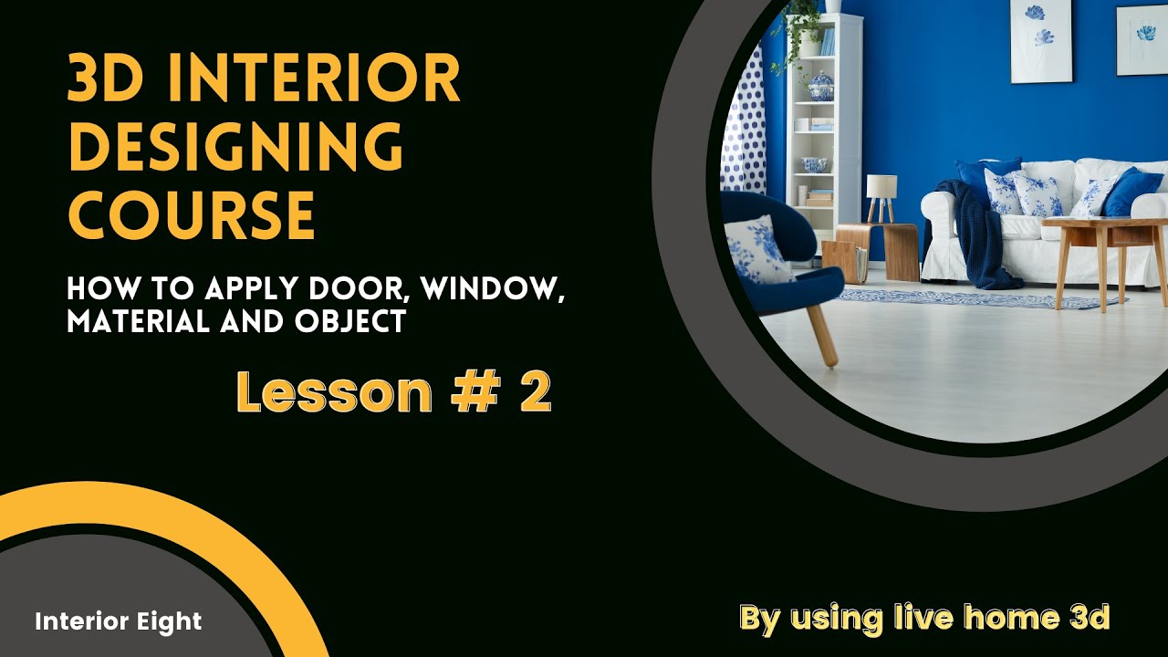3D Interior Design | Live Home 3D Tutorial | English Subtitle | Lesson ...
