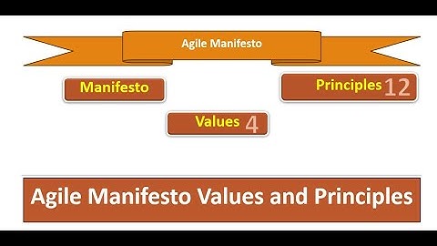 What is Agile Manifesto , Values and Principles PART 3