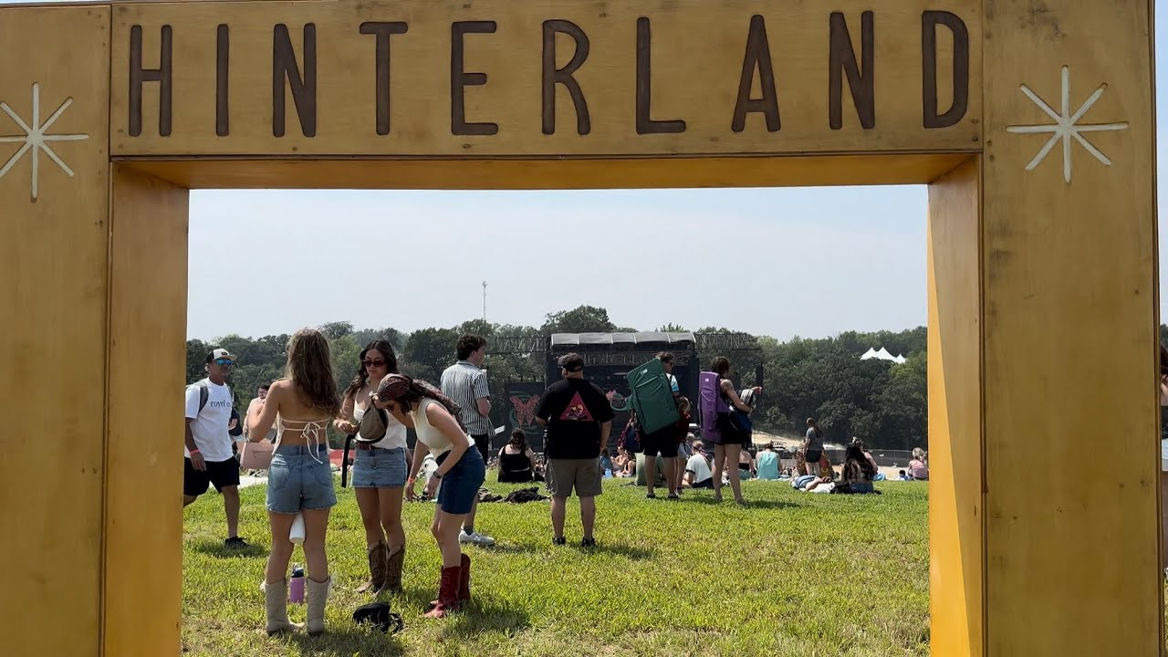 HINTERLAND MUSIC FESTIVAL 2025 - SAINT CHARLES IOWA  DAY 1 WALKING TOUR ALTERNATIVE ROCK RAP HIP HOP