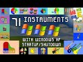 71 INSTRUMENTS WITH THE WINDOWS XP STARTUP AND SHUTDOWN