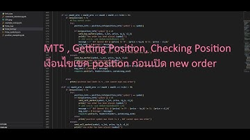 [Python trading bot EP.6][Part2]:MT5, Getting Position, Checking Position เชค position ก่อ new order
