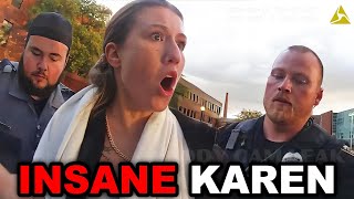 Entitled Karen has HUGE TEMPER TANTRUM During Arrest