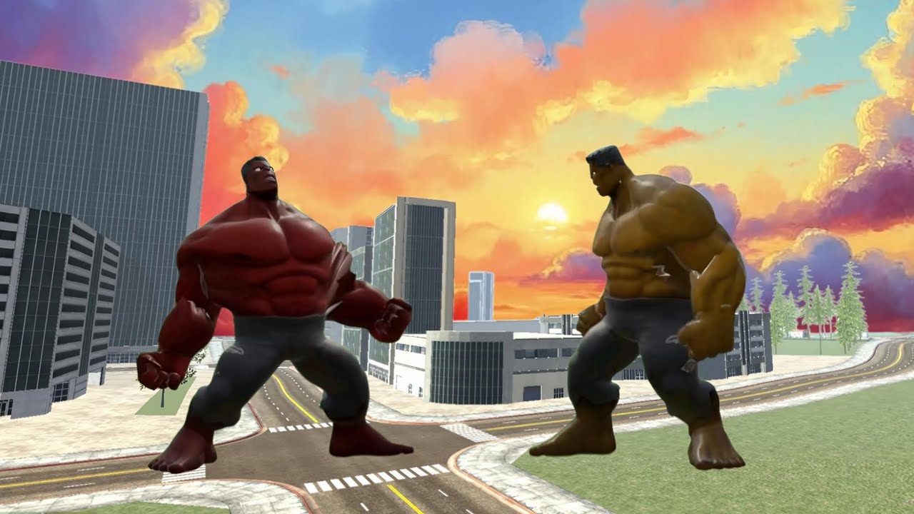 Franklin Fight Yellow Hulk Or Black spider Venom&black closure Titan in Indian bike driving 3D#IBD3D