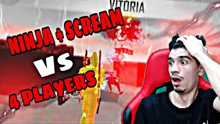 NINJA + SCREAM || عندما يلعب أخطر لاعب هاتف بجانب أقوى لاعب بيسي