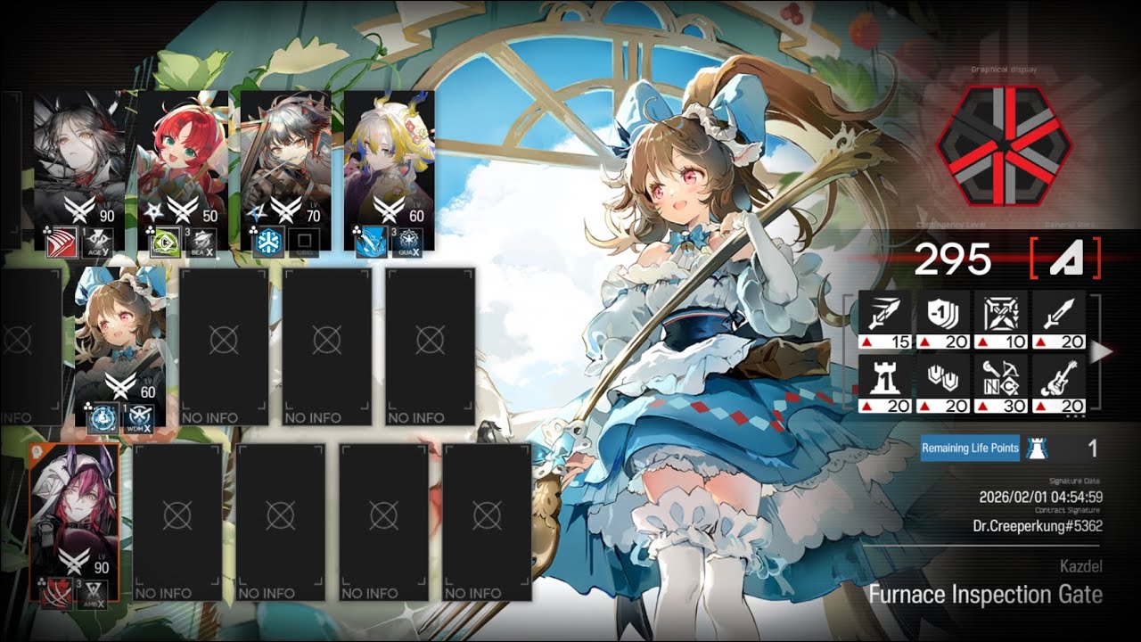 [Arknights] CC#4 Arclight Furnace Inspection Gate Max Risk 295 - YouTube