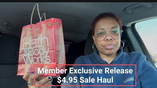Bath and Body Works Members Exclusive Release Sale $4.95 Haul