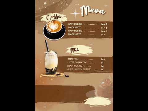 Design Coffee shop Menu | Canva Pro