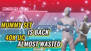 MUMMY SET IS BACK |CRATE OPENING 40K UC WASTED #eastorwestraajisthebest#pubgcrateopening#pubggaming