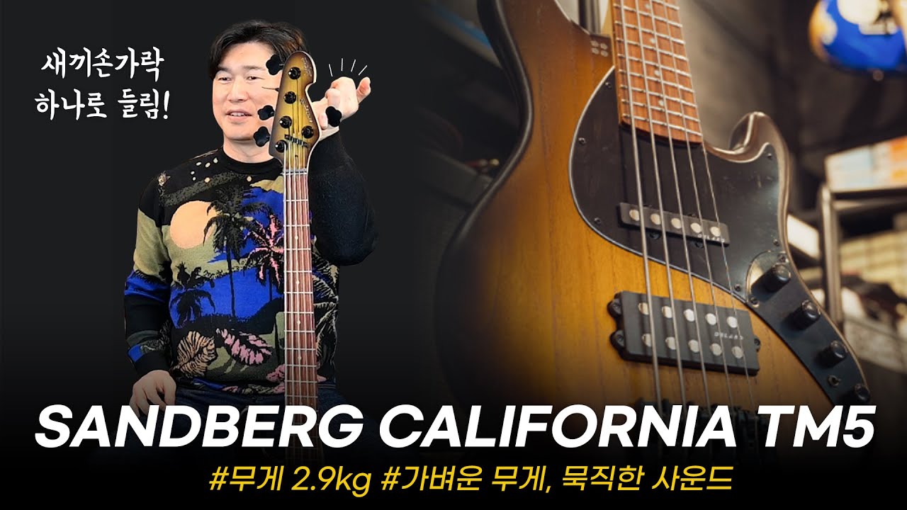 말도 안되는 가벼운 무게! Sandberg 베이스기타 California TM5 #투데이스기어 #todaysgear #샌드버그 #프리버드 #라이딩베이스 #기타리뷰 #베이스리뷰