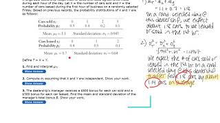 Stats Unit 6 Combining Random Variables