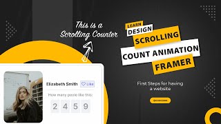 Framer Magic: Scrolling Counters Creation with Ease | Step-by-Step Tutorial