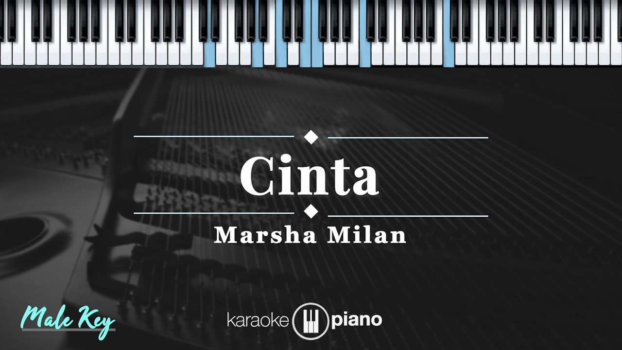 Cinta - Marsha Milan | KARAOKE PIANO - MALE KEY