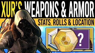 Destiny 2 | XUR'S NEW WEAPONS & 70 STAT ROLL! - New Inventory, Exotic Loot & Xur Today | 15th July