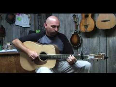 Bluegrass Guitar Riff played on a Custom England Guitar