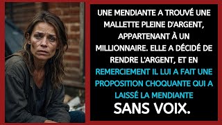 UNE MENDIANTE A TROUVÉ UNE MALLETTE PLEINE D'ARGENT, APPARTENANT À UN MILLIONNAIRE. ELLE A DÉCIDÉ..