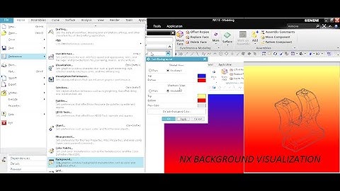 #NX background #nx #visualization settings